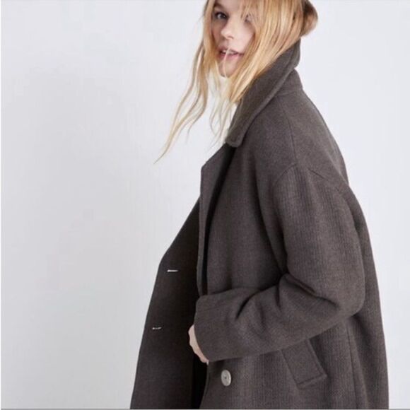 NWT ZARA Wool Coat Sz XS-S - Picture 5 of 10